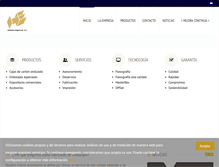 Tablet Screenshot of hispanoembalaje.com